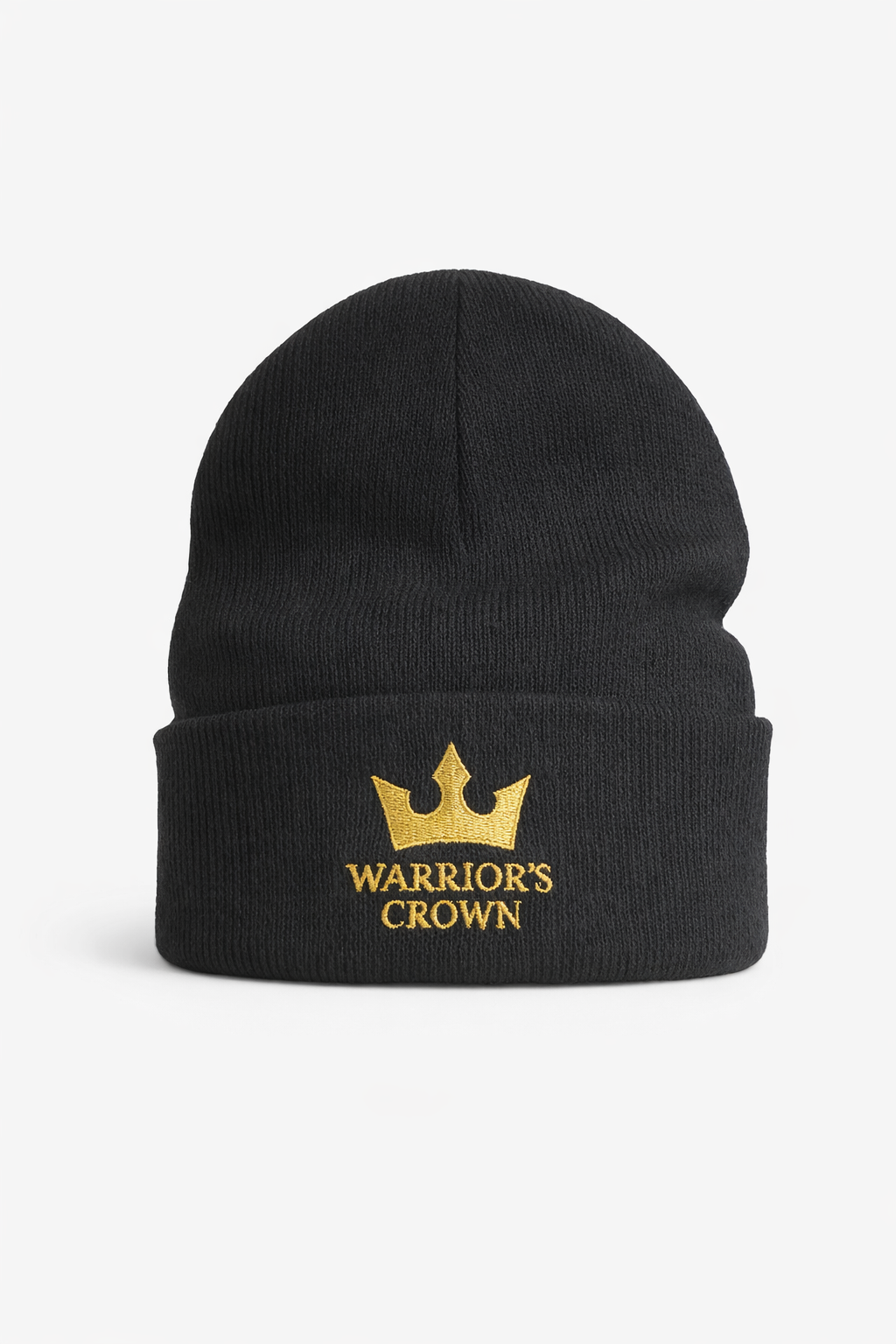Warrior's Crown Black Beanie